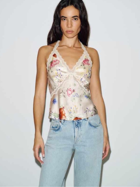 Reformation Tops - Reformation Monica Silk Top Ivory Etude SZ S NWT